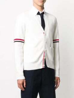 Thom Browne tricolour 4-Bar cardigan