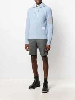 Thom Browne 4-Bar cashmere knit hoodie