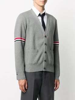 Thom Browne Milano stitch stripe armband cardigan