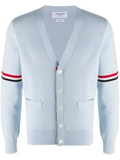 Thom Browne stripe detail cotton cardigan
