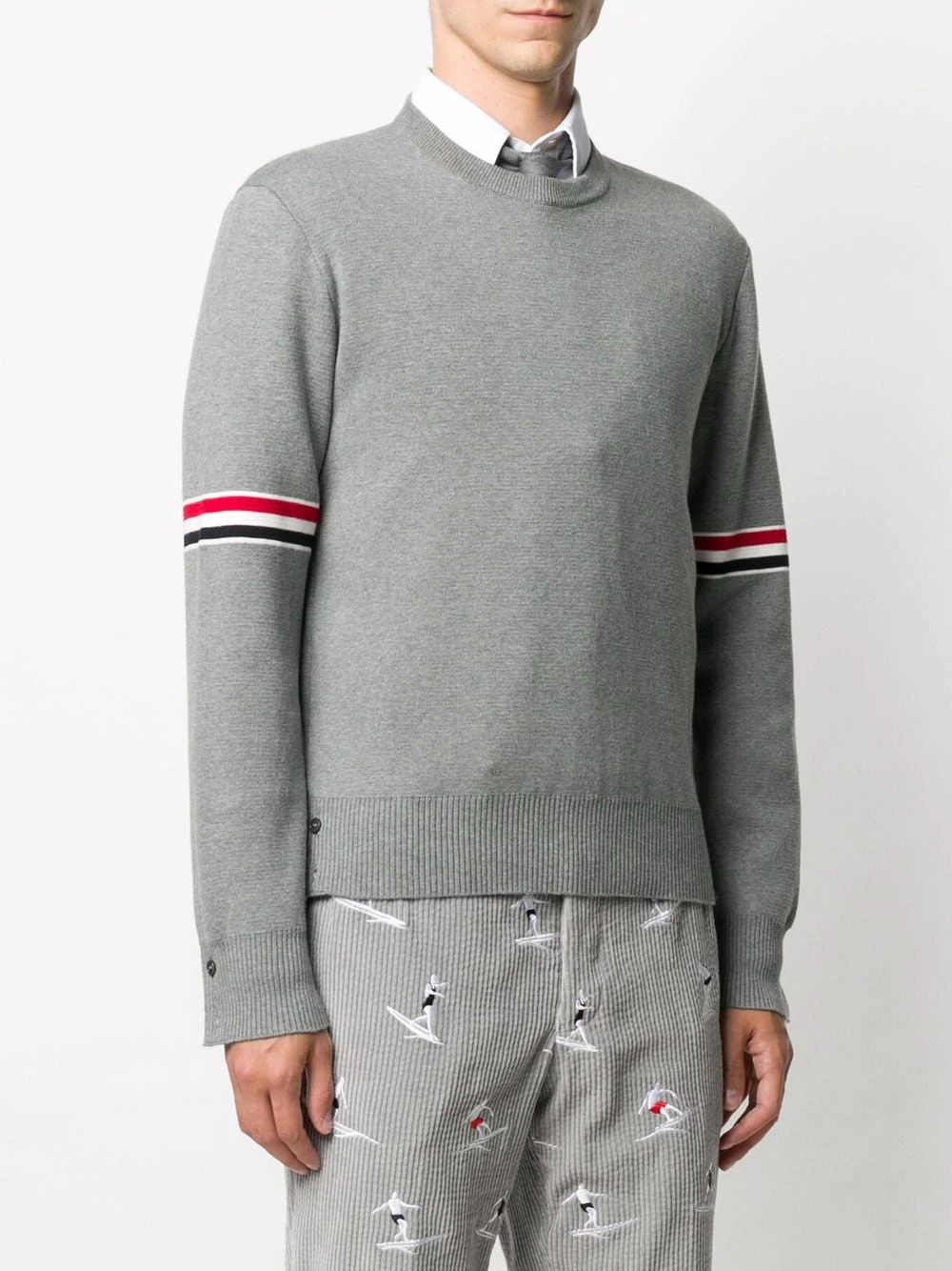 Wholesale ✔️ Thom Browne Milano stitch crew neck jumper sweatshirts & knitwear of men ✔️ 3 Thom Browne Milano stitch crew neck jumper