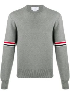 Thom Browne Milano stitch crew neck jumper