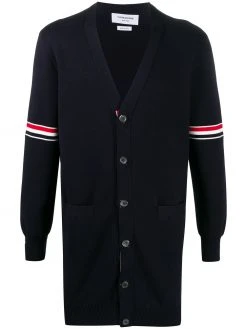 Thom Browne Milano stitch long cardigan