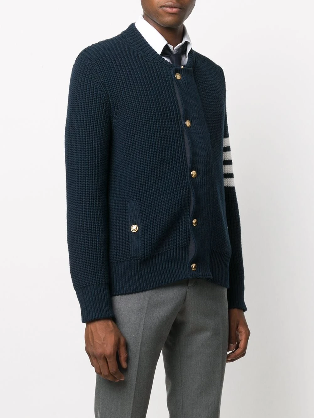 New 💯 Thom Browne 4 Bar relaxed fit cardigan cardigans of men ⭐ 3 Thom Browne 4-Bar relaxed fit cardigan
