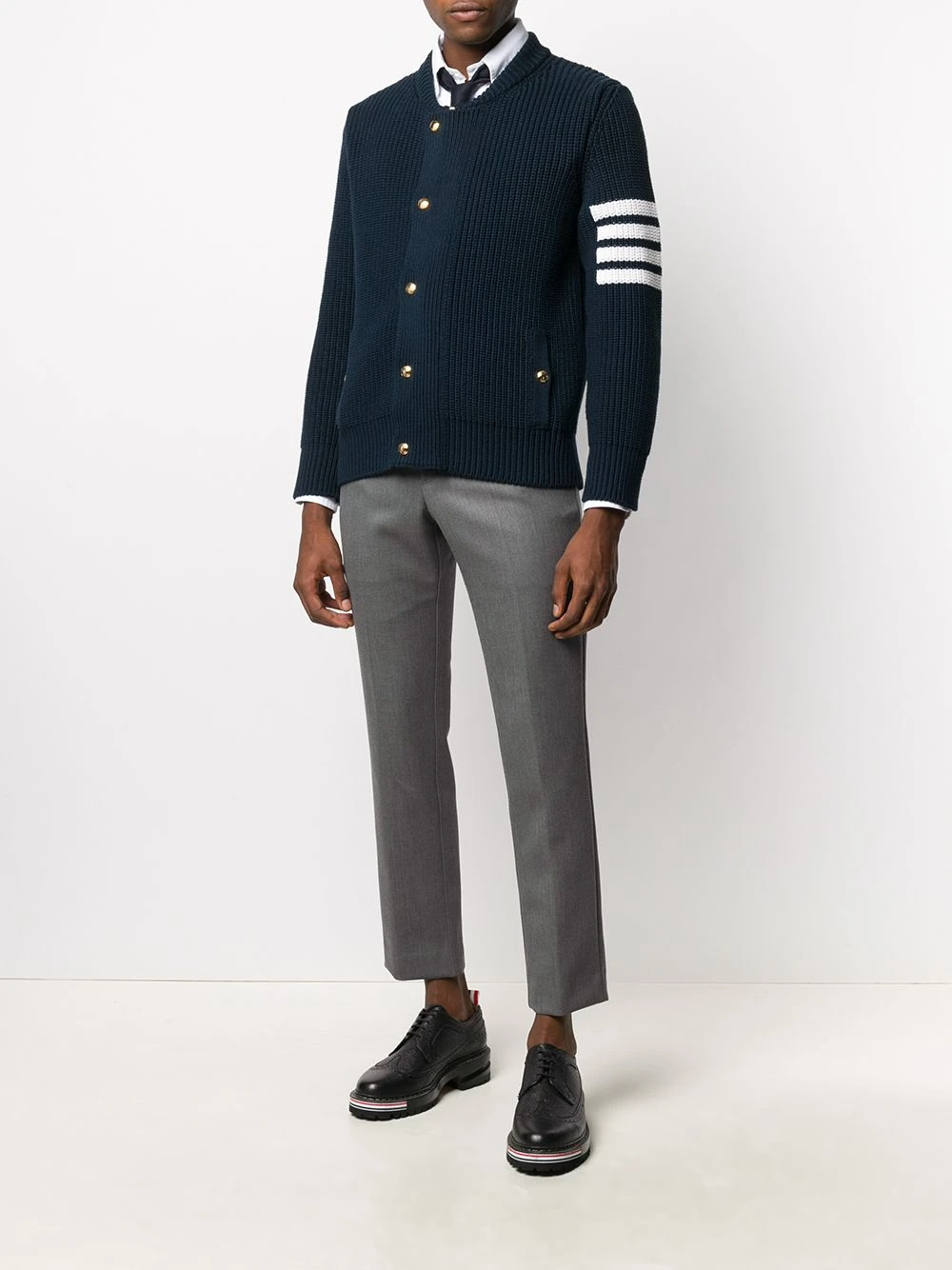 New 💯 Thom Browne 4 Bar relaxed fit cardigan cardigans of men ⭐ 2 Thom Browne 4-Bar relaxed fit cardigan