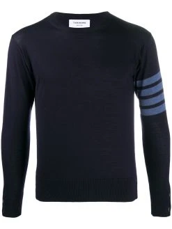 Thom Browne 4-Bar crew neck merino jumper