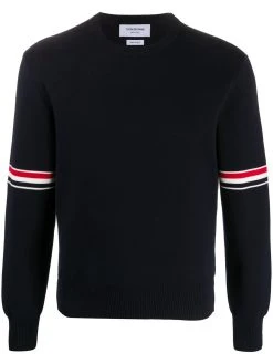 Thom Browne Milano stitch crew neck jumper