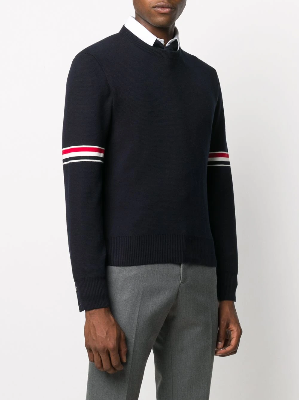 Coupon β Thom Browne Milano stitch crew neck jumper knitted sweaters of men π 3 Thom Browne Milano stitch crew neck jumper