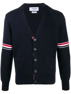 Thom Browne tricolour 4-Bar cardigan