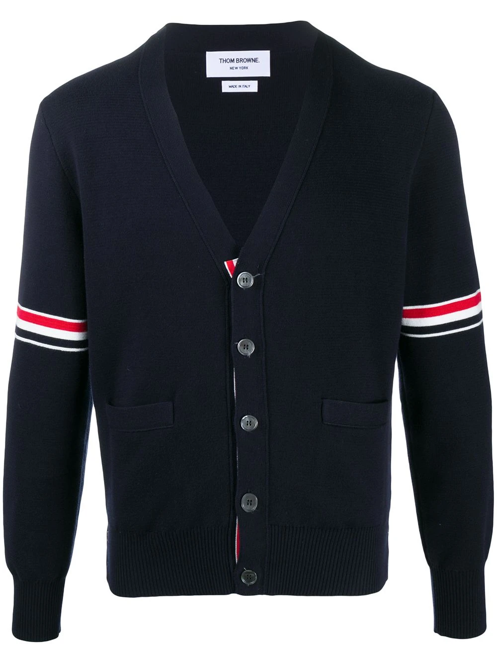 Outlet ✨ Thom Browne Tricolour 4 Bar cardigan cardigans of men 🛒 1 Thom Browne tricolour 4-Bar cardigan