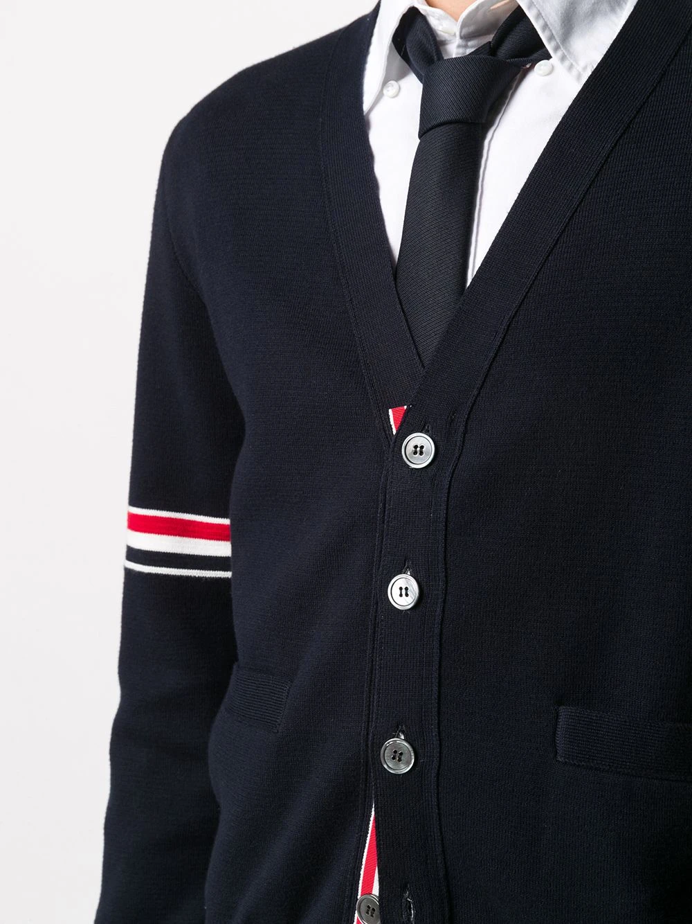 Outlet ✨ Thom Browne Tricolour 4 Bar cardigan cardigans of men 🛒 5 Thom Browne tricolour 4-Bar cardigan