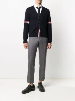 Thom Browne tricolour 4-Bar cardigan