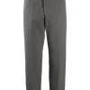 Thom Browne backstrap side-stripe cotton trousers