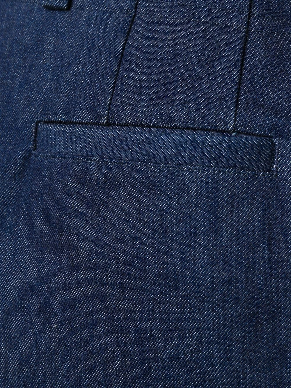 Best Sale ⌛ Thom Browne Deconstructed washed denim tailored trousers regular & straight-leg ✨ jeans of men 🧨 5 Thom Browne deconstructed washed denim tailored trousers