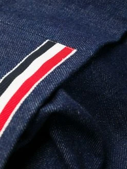 Best Sale ⌛ Thom Browne Deconstructed washed denim tailored trousers regular & straight-leg ✨ jeans of men 🧨 13 Thom Browne deconstructed washed denim tailored trousers