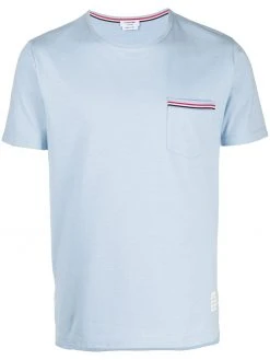 Thom Browne striped chest pocket cotton T-shirt
