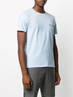 Thom Browne striped chest pocket cotton T-shirt