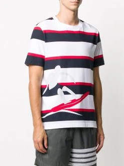 Thom Browne stripe surfer T-shirt
