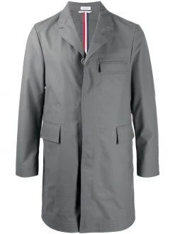 Thom Browne rubberised wool Chesterfiled coat