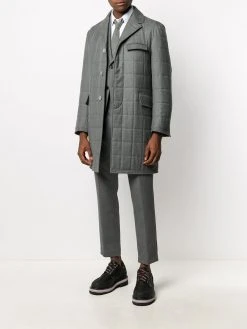 Thom Browne down-filled super 120s Chesterfield coat