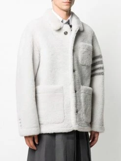 Thom Browne 4-Bar shearling jacket