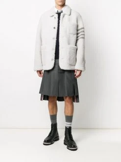Thom Browne 4-Bar shearling jacket