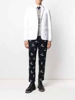 Thom Browne down-filled rear stripe jacket