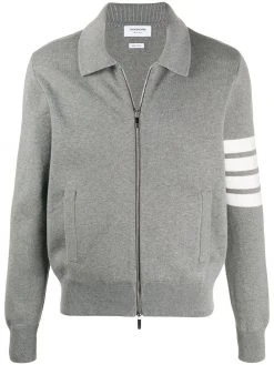 Thom Browne 4-Bar zip-up bomber jacket