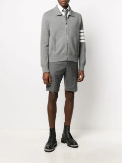 Thom Browne 4-Bar zip-up bomber jacket