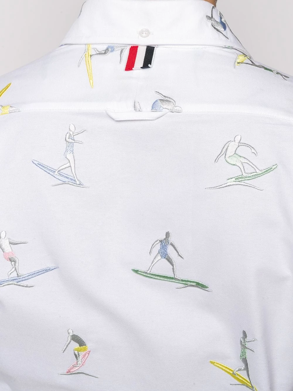 Top 10 π― Thom Browne Surfer icon embroidery Oxford shirt shirts of men π 5 Thom Browne Surfer icon embroidery Oxford shirt