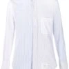 Thom Browne Fun-Mix rounded collar Oxford shirt