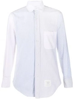 Thom Browne Fun-Mix rounded collar Oxford shirt