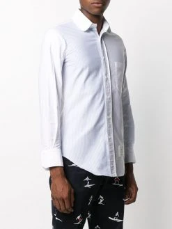 Brand new ❤️ Thom Browne Fun Mix rounded collar Oxford shirt shirts of men ✨ 7 Thom Browne Fun-Mix rounded collar Oxford shirt