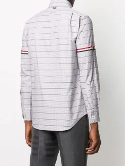 Thom Browne check straight-fit shirt