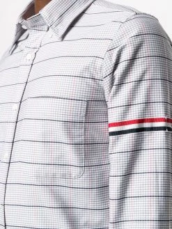 Thom Browne check straight-fit shirt