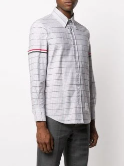 Thom Browne check straight-fit shirt