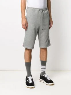 Best Sale ⭐ Thom Browne Loopback cotton stripe sweat shorts track & running shorts of men ❤️ 7 Thom Browne loopback cotton stripe sweat shorts