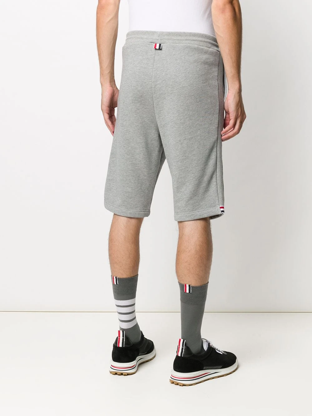 Best Sale ⭐ Thom Browne Loopback cotton stripe sweat shorts track & running shorts of men ❤️ 4 Thom Browne loopback cotton stripe sweat shorts