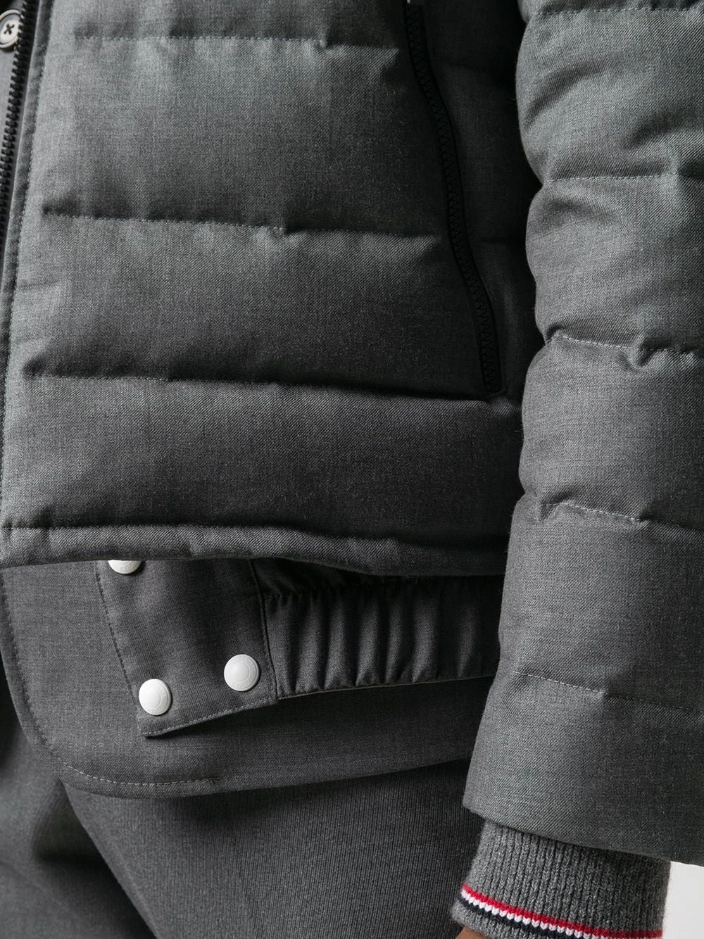 Wholesale β Thom Browne Super 120s twill ski jacket down jackets of men π 5 Thom Browne super 120s twill ski jacket