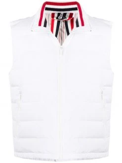 Thom Browne down-filled rear stripe gilet