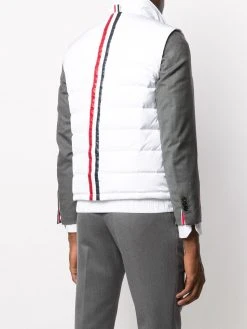 Thom Browne down-filled rear stripe gilet
