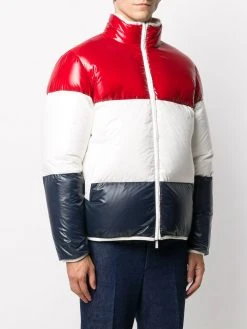 Thom Browne tricolour reversible funnel jacket