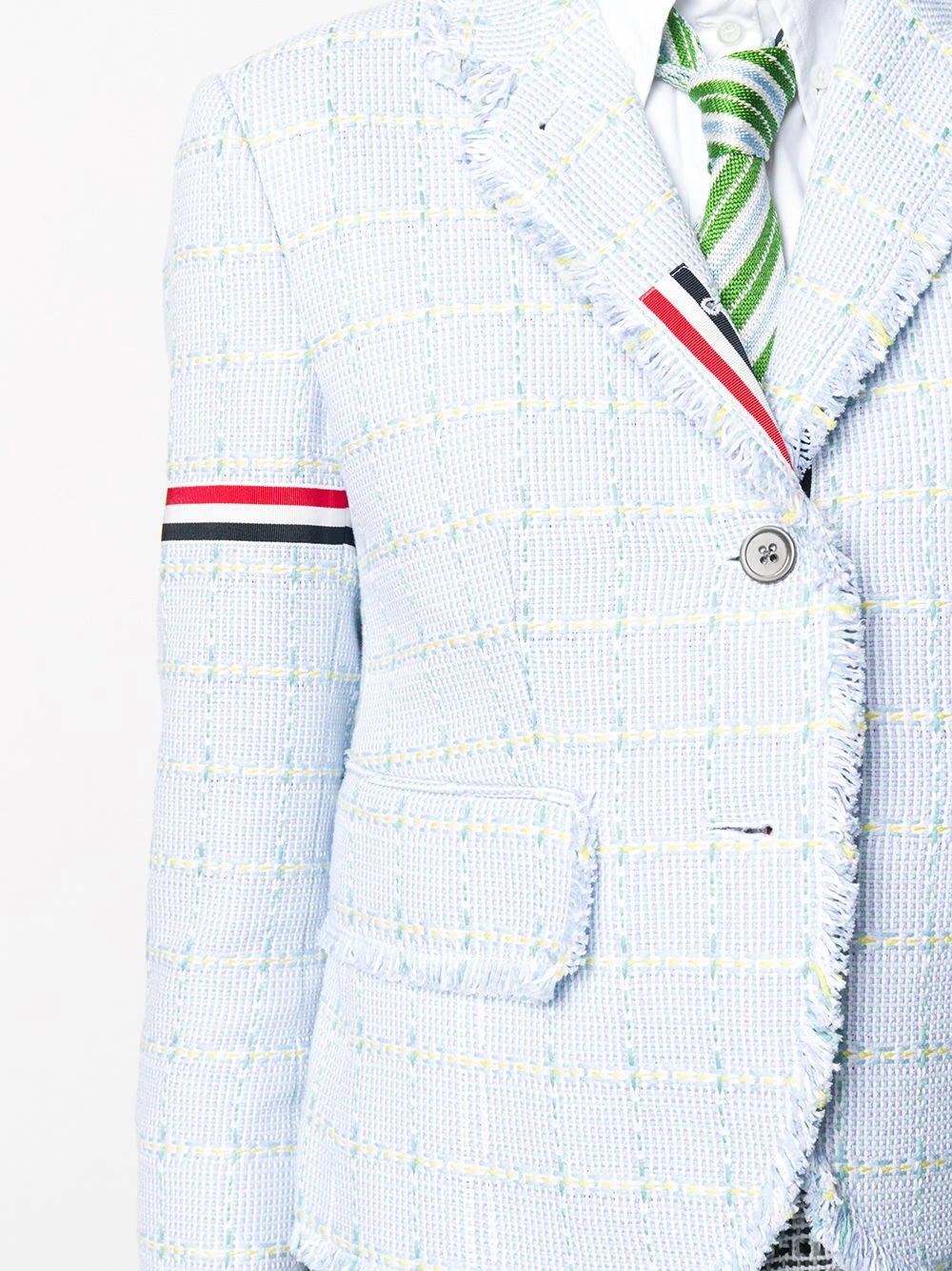 Brand new ❤️ Thom Browne Frayed tweed blazer blazers of women ✨ 5 Thom Browne frayed tweed blazer