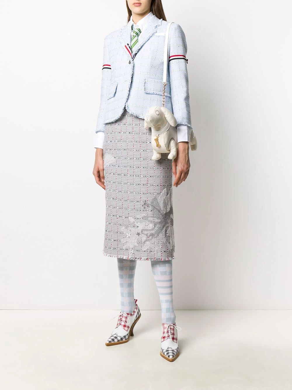 Brand new ❤️ Thom Browne Frayed tweed blazer blazers of women ✨ 2 Thom Browne frayed tweed blazer