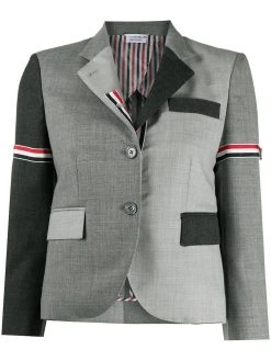 Thom Browne Fun-Mix 2ply fresco panelled blazer