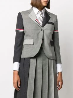 Thom Browne Fun-Mix 2ply fresco panelled blazer