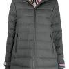 Thom Browne 120s twill funnel neck coat