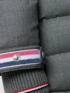 Promo ⌛ Thom Browne 120s twill funnel neck coat single breasted coats of women ✔️ 11 Thom Browne 120s twill funnel neck coat