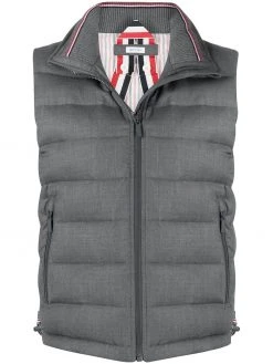 Thom Browne padded funnel neck vest