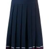 Thom Browne stripe-print box-pleat skirt